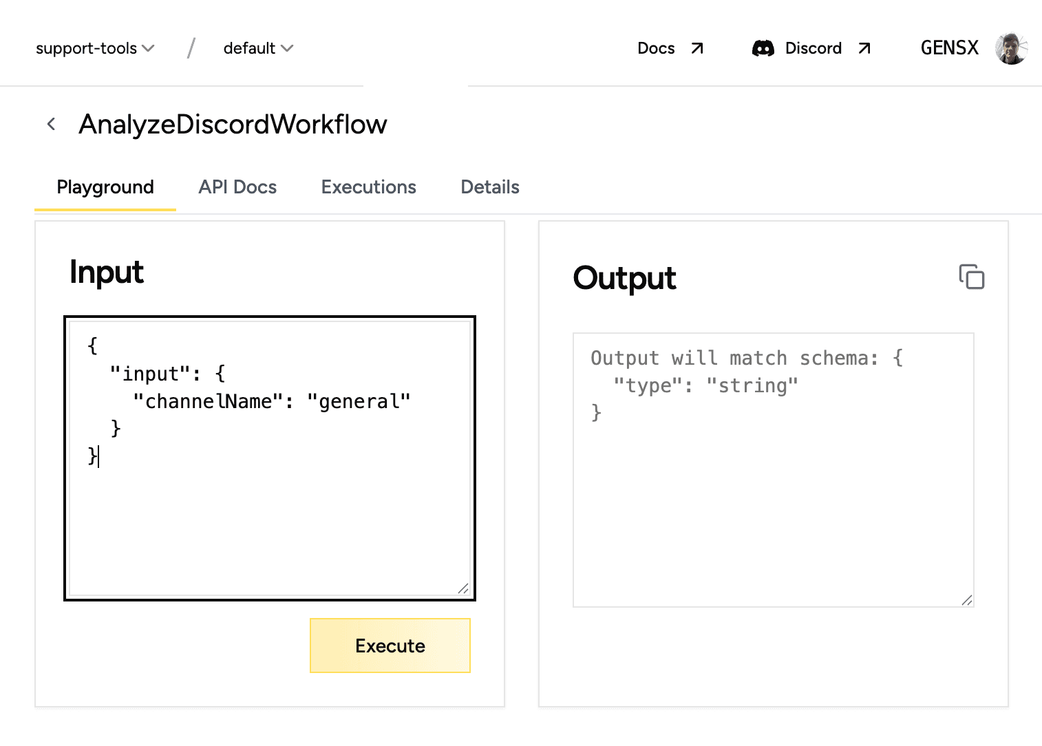 Run workflows in the console